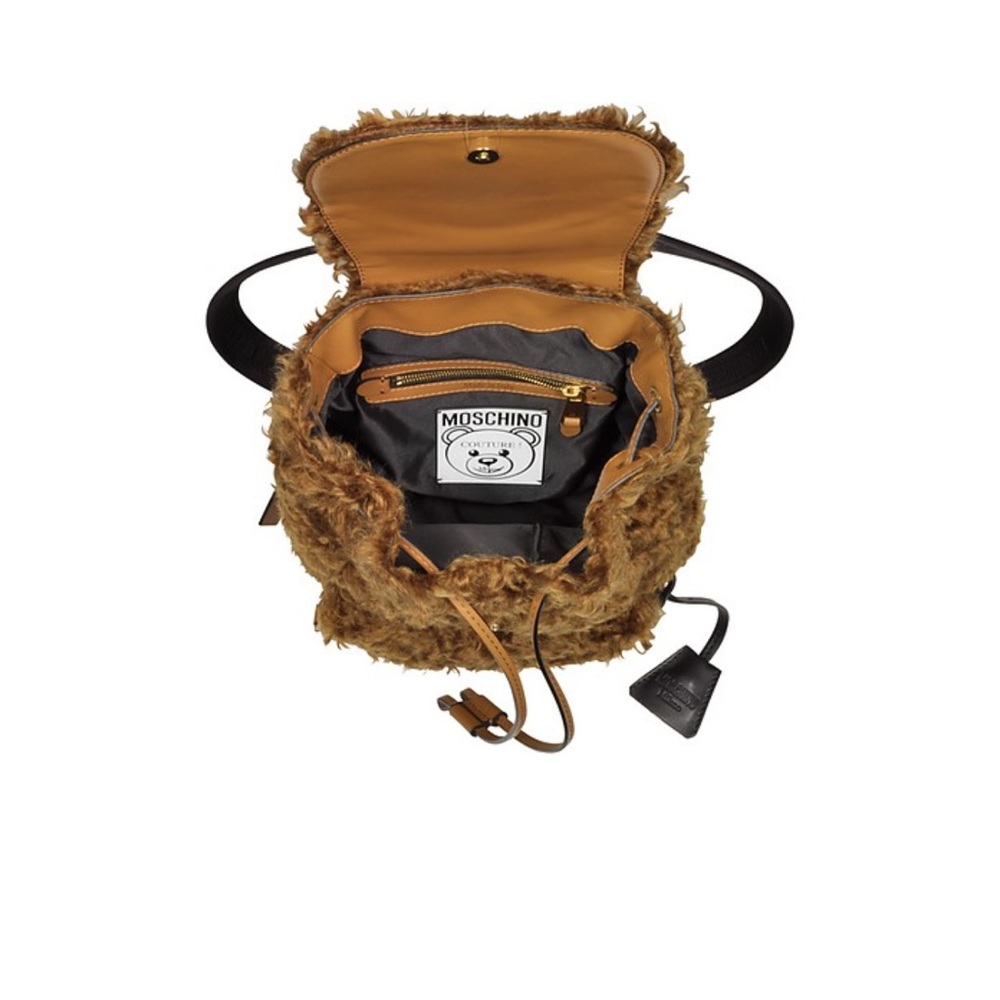 MOSCHINO-Teddy Bear Fleece Backpack - Picture 5 of 5